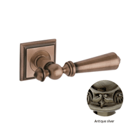Door lever handle set on rose  with Key