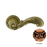 Door lever handle set on rose with Key 