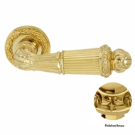 Door lever handle set on rose with Key 