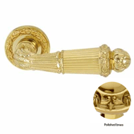 Door lever handles set on roses - Polis