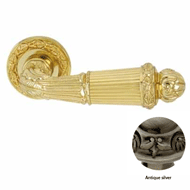 Door lever handles set on roses - Antiq