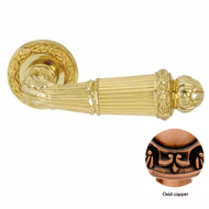 Door lever handles set on roses - Oxid 