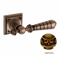 Door lever handles set on roses - Engli