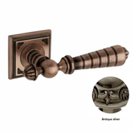 Door lever handles set on roses - Antiq