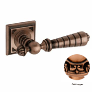 Door lever handles set on roses - Oxid 