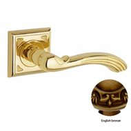 Door lever handles set on roses - Engli