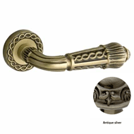 Door lever handles set on roses - Antiq