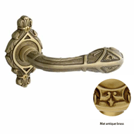 Door lever handles set on roses - Mat a