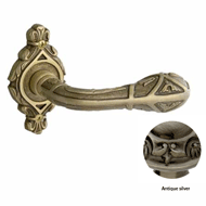 Door lever handles set on roses - Antiq