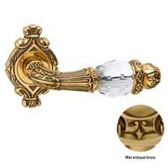 Door lever handle set on rose with Key 