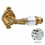 Door lever handle set on rose with Key 