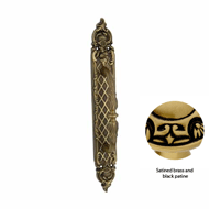 Door Pull Handle on Plate - 425MM - Sat