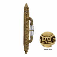 Door Pull handle on Plate with Swarovsk