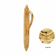 Door Pull handles on Platel - Gold 24K 