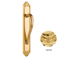 Door Pull handles on Platel - Gold 24K 