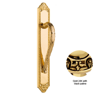 Door Pull handle on Plate - 400MM - Gol
