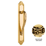 Door Pull handles on Platel - Gold 24K 