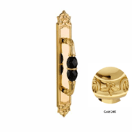 Door Pull handle on Plate with Swarovsk