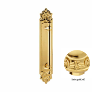 Door Pull handle on Plate - 300MM - Sat