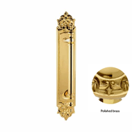 Door Pull handle on Plate - 300MM -  Po
