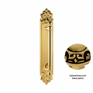Door Pull handle on Plate - 300MM - Sat