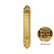 Door Pull handle on Plate - 300MM - Mat