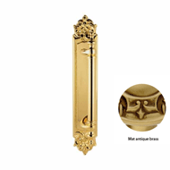 Door Pull handles on Plate - Mat Antiqu