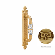 Door Pull handle on Plate Swarovski Cry