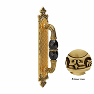 Door Pull handle on Plate Swarovski Cry