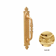 Door Pull handle on Plate - 350MM - Gol