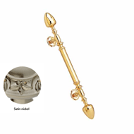 Door pull handle on rose - 700mm -  Sat