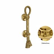 Door pull handle on rose - 400mm - Poli