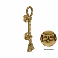 Door pull handle on rose - 400mm - Matt