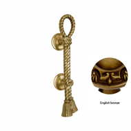 Door pull handle on rose - 400mm - Engl