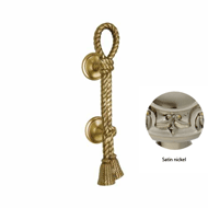 Door pull handle on rose - 400mm - Sati