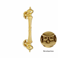 Door pull handle on rosettes - 390mm - 