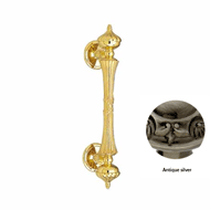 Door pull handle on rose - 390mm - Anti