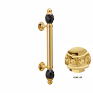 Door pull handle on rose 340mm with Swa