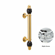 Door pull handle set 340mm on rose with