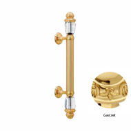Door pull handle on rose 340mm with Swa