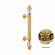 Door pull handle set 340mm on rose with