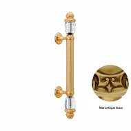 Door pull handle set 340mm on rose with