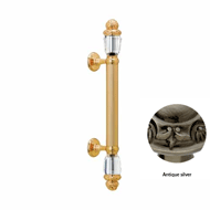 Door pull handle on rose 340mm with Swa