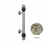 Door pull handle on rose 340mm with Swa