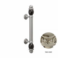 Door pull handles set 340mm on rosettes