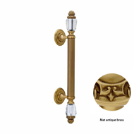 Door pull handle on rose 465mm with Swa
