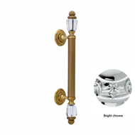 Door pull handle on rose 465mm with Swa