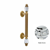 Door pull handle on rosettes 465mm with