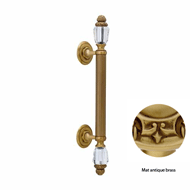 Door pull handles set 465mm on rosettes