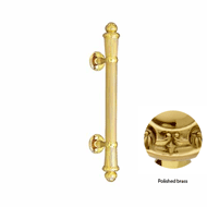 Door pull handle on rose 340mm - Polish